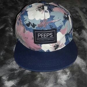 PEEPS snapback floral hat